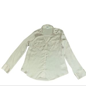 Express Cream button up shirt
